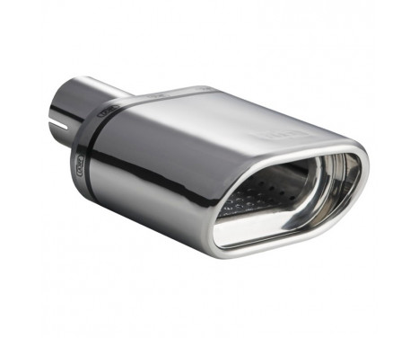 Ulter Sport Uitlaatsierstuk - Oval 145x75mm - Length 200mm - Mounting -> 50mm - Stainless steel