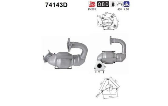Catalyst Renault / Nissan / Opel / Vauxhall