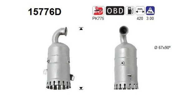 Soot/Particulate Filter, exhaust system CE, Image 2