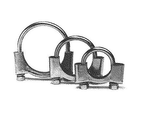 Clamp, exhaust system, Image 2
