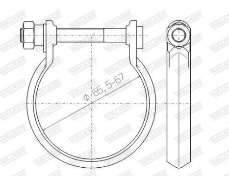 Clamp, exhaust system, Image 11