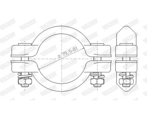 Clamp, exhaust system, Image 9
