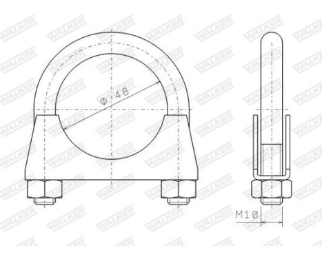 Clamp, exhaust system, Image 5
