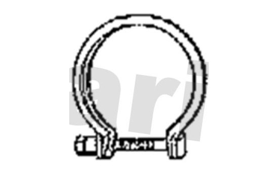 Clamp, exhaust system, Image 2