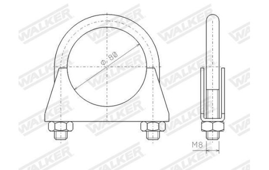Clamp, exhaust system, Image 9