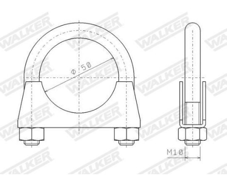 Clamp, exhaust system, Image 9