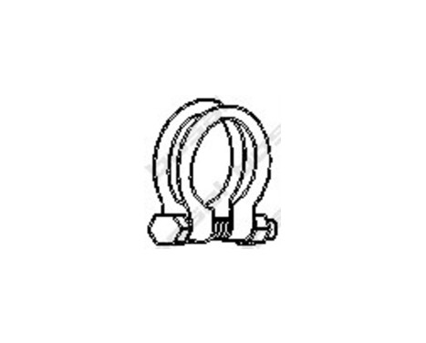 Clamp piece, exhaust system