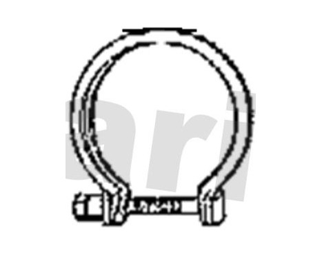 Clamping piece, exhaust system, Image 2