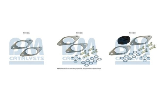 Diesel particulate filter mounting kit