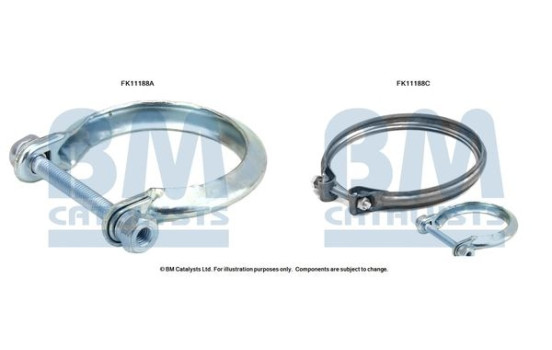 Diesel particulate filter mounting kit