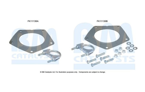 Diesel particulate filter mounting kit