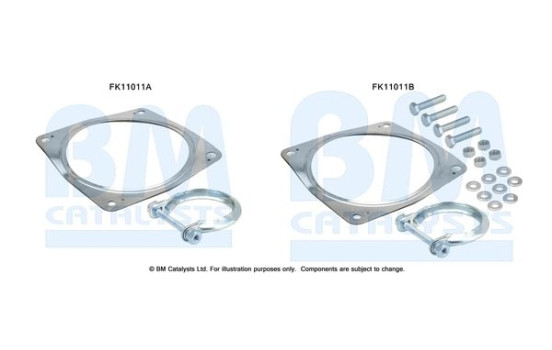 Diesel particulate filter mounting kit