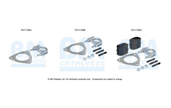 Diesel particulate filter mounting kit