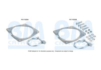 Diesel particulate filter mounting kit