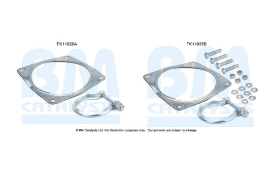 Diesel particulate filter mounting kit