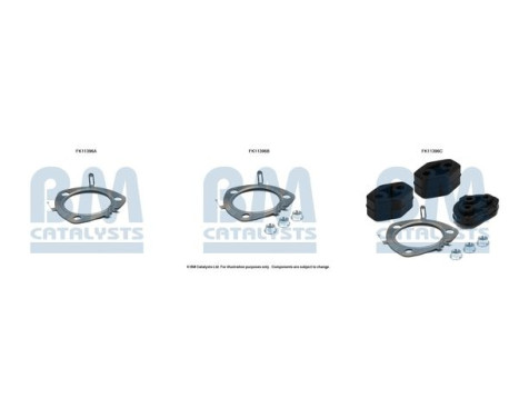 Diesel particulate filter mounting kit