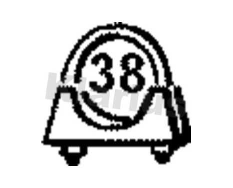 Exhaust clamp 38MM Universal 1st, Image 2