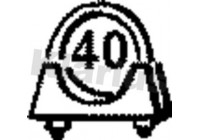 Exhaust clamp 40MM Universal 1st