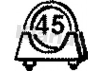 Exhaust clamp 45MM Universal 1st