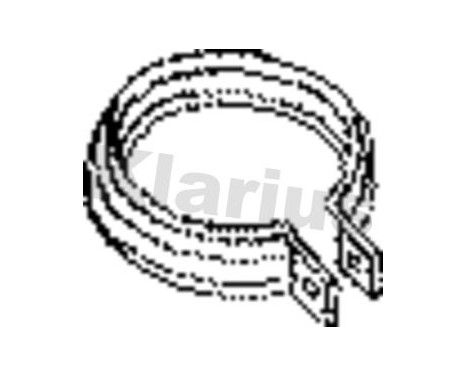 Exhaust clamp 49.5MM 1st, Image 2