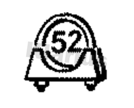 Exhaust clamp HD 52MM, Image 2