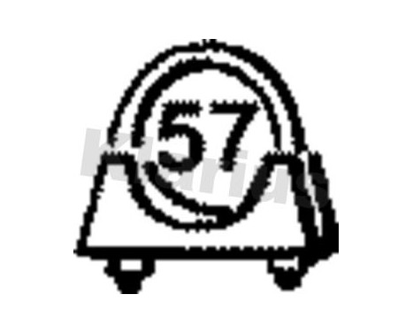 Exhaust clamp universal 57MM, Image 2