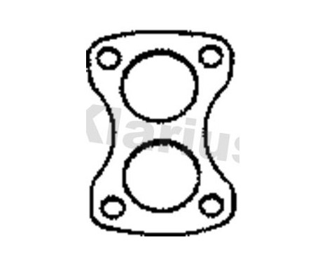 Gasket, exhaust pipe, Image 2