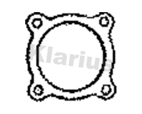 Gasket, exhaust pipe, Image 2