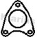 Gasket, exhaust pipe, Thumbnail 2
