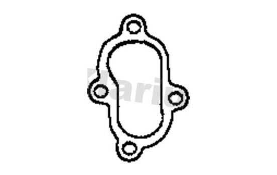 Gasket, exhaust pipe, Image 2