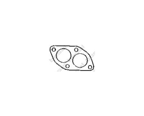 Gasket, exhaust pipe, Image 2