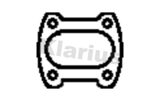 Gasket, exhaust pipe, Image 2