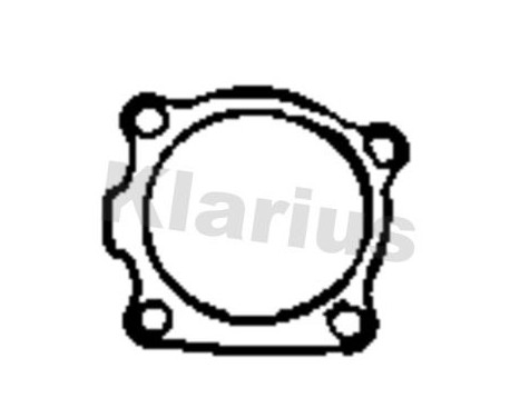 Gasket, exhaust pipe, Image 2