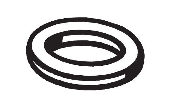 Gasket, exhaust pipe, Image 2