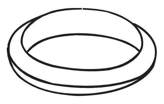 Gasket, exhaust pipe, Image 2