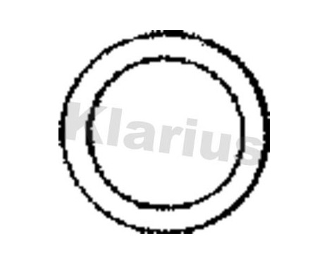 Gasket, exhaust pipe, Image 2