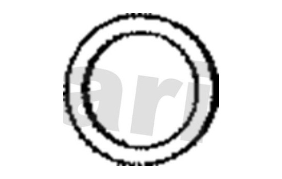 Gasket, exhaust pipe, Image 2