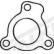 Gasket, exhaust pipe, Thumbnail 2