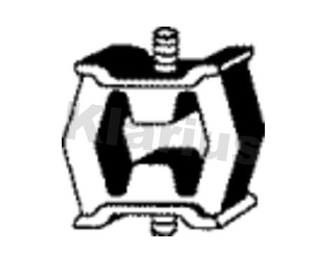 Holder, exhaust system, Image 2