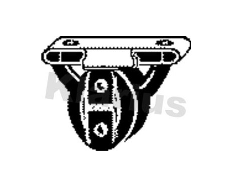 Holder, exhaust system, Image 2