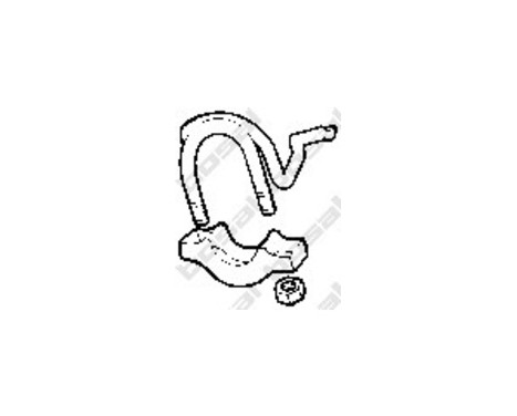 Holder, exhaust system, Image 2