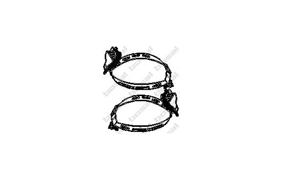 Holder, exhaust system, Image 2