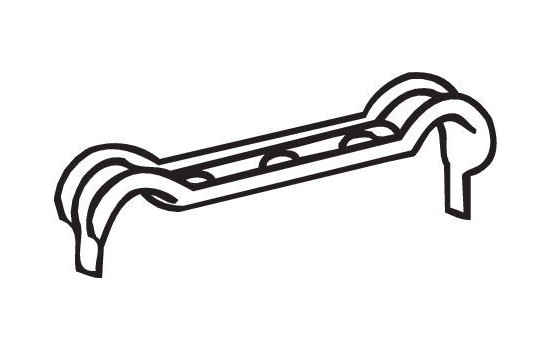 Holder, exhaust system, Image 2