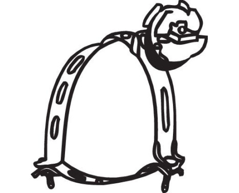 Holder, exhaust system, Image 2