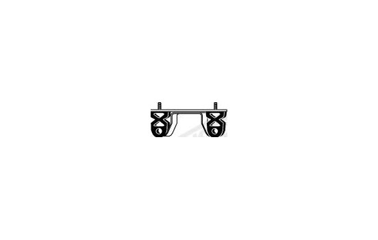 Holder, exhaust system, Image 2