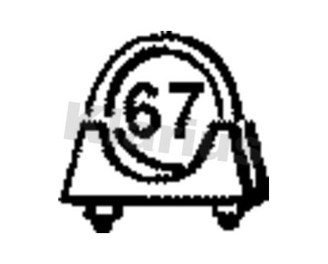 Klarius Exhaust Clamp 67MM, Image 2