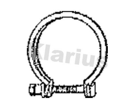 Klarius exhaust clamp, Image 2