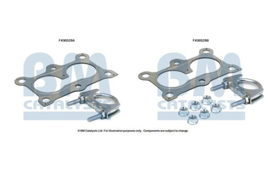 Mounting kit, catalytic converter