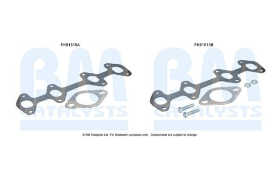 Mounting kit, catalytic converter