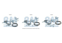 Mounting kit, catalytic converter